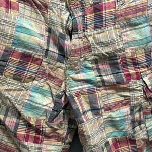 Old Navy Multicoloured Plaid Short Size 35